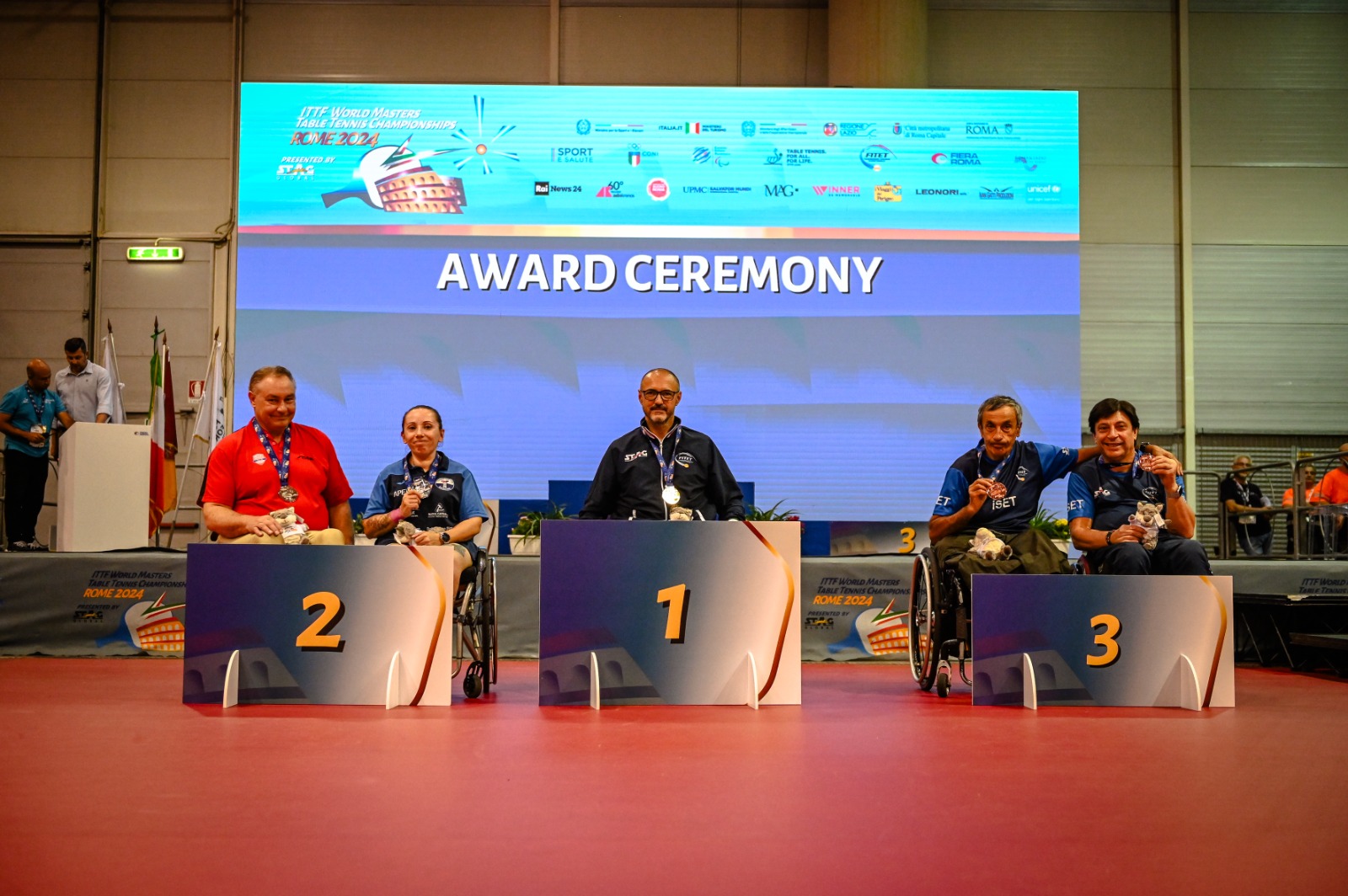 Mondiali Master di Roma podio del doppio di classe 2 5